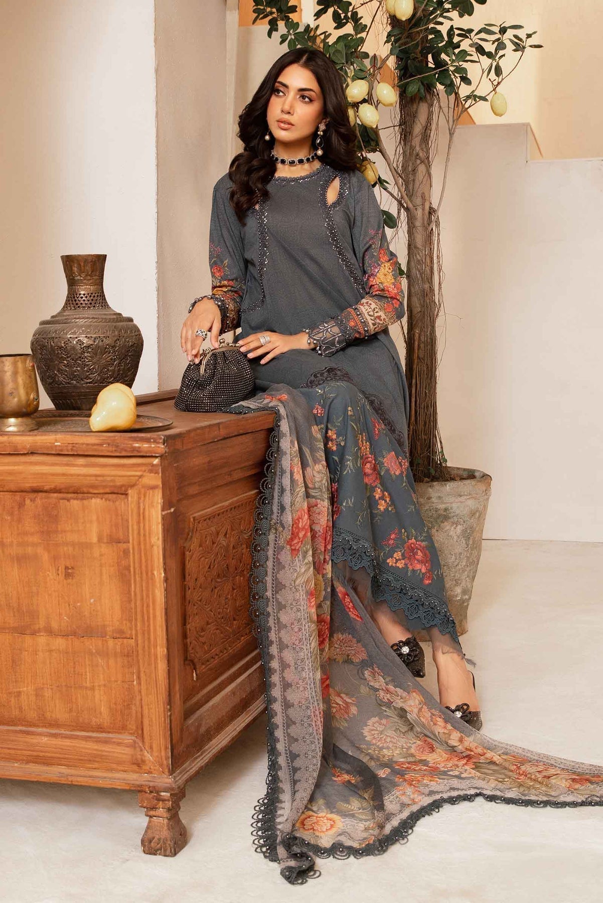 Maria.B | M Print Eid Edit | MPT-2202-B - Luxury -  Libasekhas