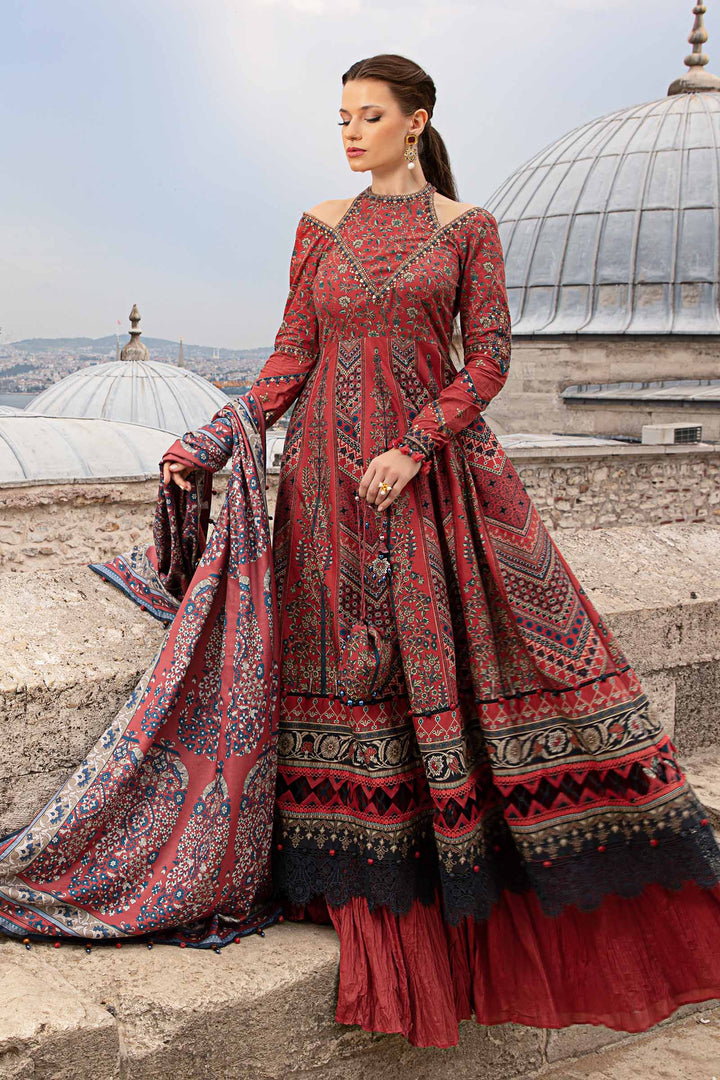 Maria B | M Prints 23 |  MPT-2302-B - by Libasekhas UK - Registered Vendor of : Maria B - 100% Original Designer Dress