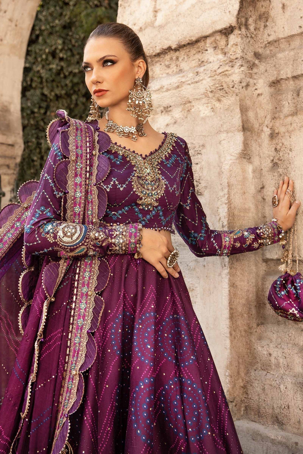 Maria B | Sateen Formals 24 | CST-802 - by - Libasekhas UK - Registered Vendor of : Maria B - 100% Original Designer Dresss