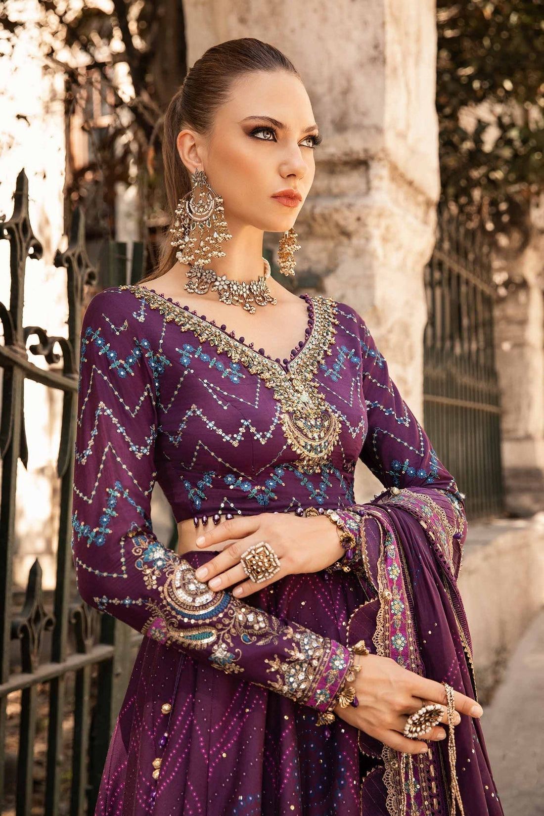 Maria B | Sateen Formals 24 | CST-802 - by - Libasekhas UK - Registered Vendor of : Maria B - 100% Original Designer Dresss