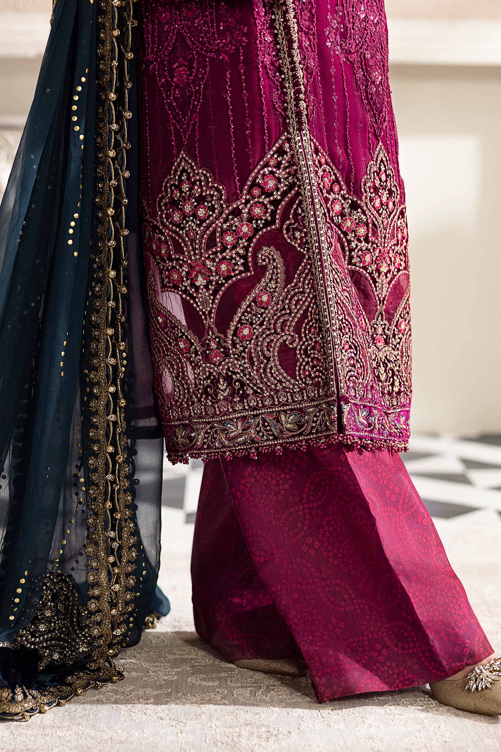 Maria B | Chiffon Formals 25 | MPC-25-102 - by Libasekhas UK - Registered Vendor of : Maria B - 100% Original Designer Dress