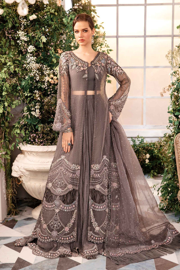 Maria B | Mbroidered Formals 24 | Organza Suit | BD-2902 - by - Libasekhas UK - Registered Vendor of : Maria B - 100% Original Designer Dresss