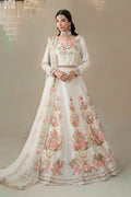 Maria B | Soiree Formals | WFS-09-02-White - by Libasekhas UK - Registered Vendor of : Maria B - 100% Original Designer Dress