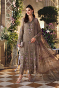 Maria b | Chiffon Formals 26 | MPC-26-102-Muted Mocha Brown - by Libasekhas UK - Registered Vendor of : Maria B - 100% Original Designer Dress
