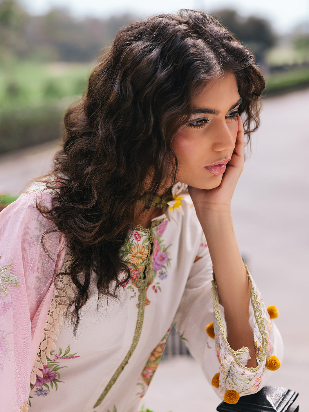 Mahnur | Broadway Luxury Lawn 25 | Cherry Blossom - by - Libasekhas UK - Registered Vendor of : Mahnur - 100% Original Designer Dresss