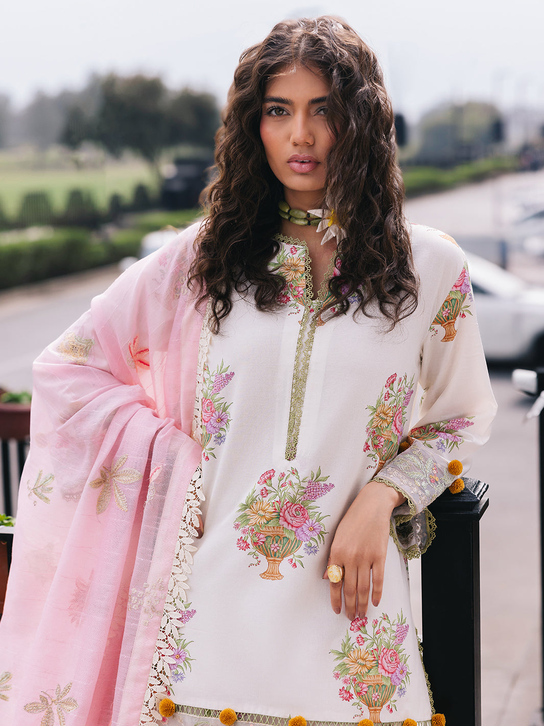 Mahnur | Broadway Luxury Lawn 25 | Cherry Blossom - by - Libasekhas UK - Registered Vendor of : Mahnur - 100% Original Designer Dresss