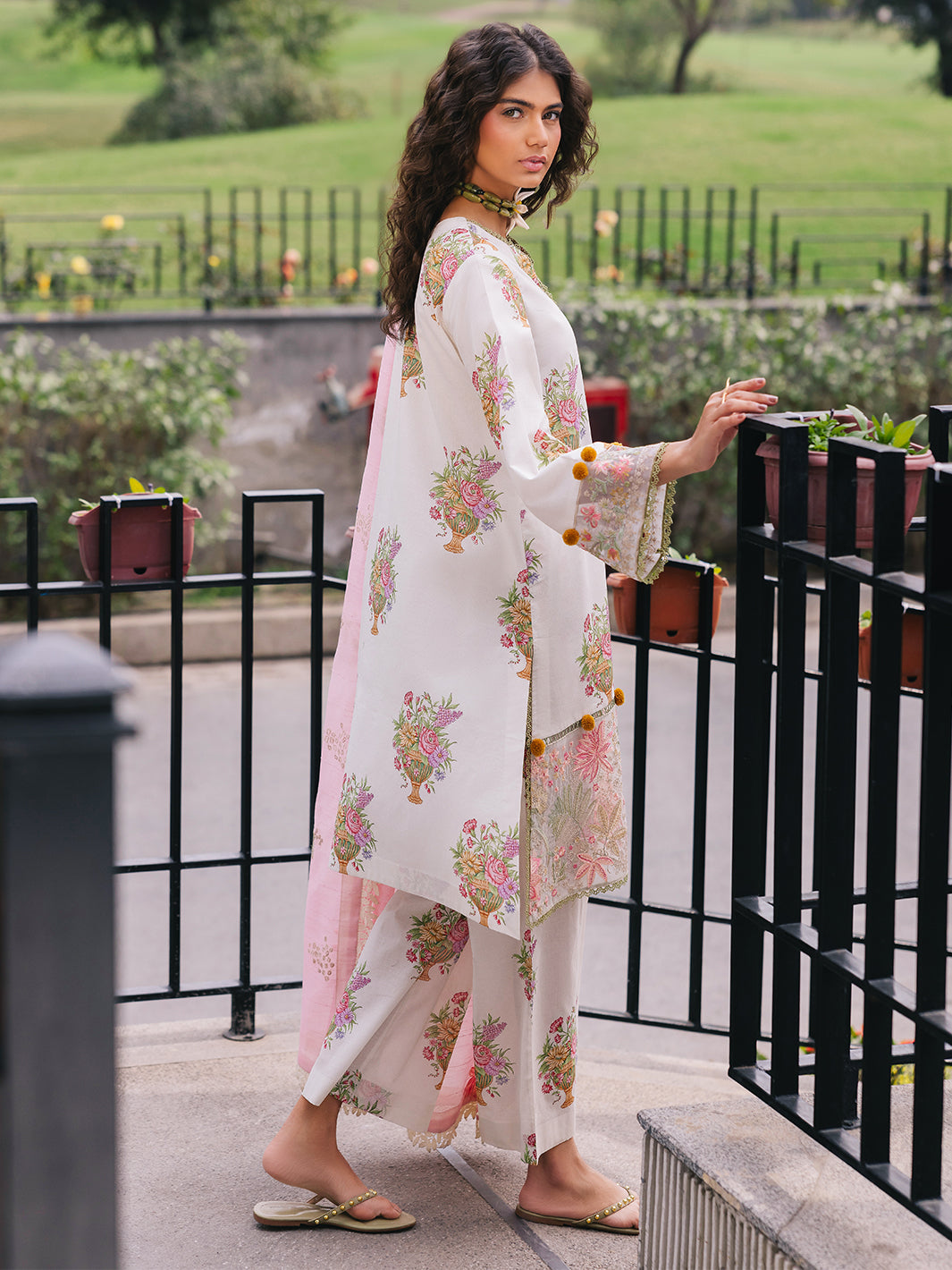Mahnur | Broadway Luxury Lawn 25 | Cherry Blossom - by - Libasekhas UK - Registered Vendor of : Mahnur - 100% Original Designer Dresss