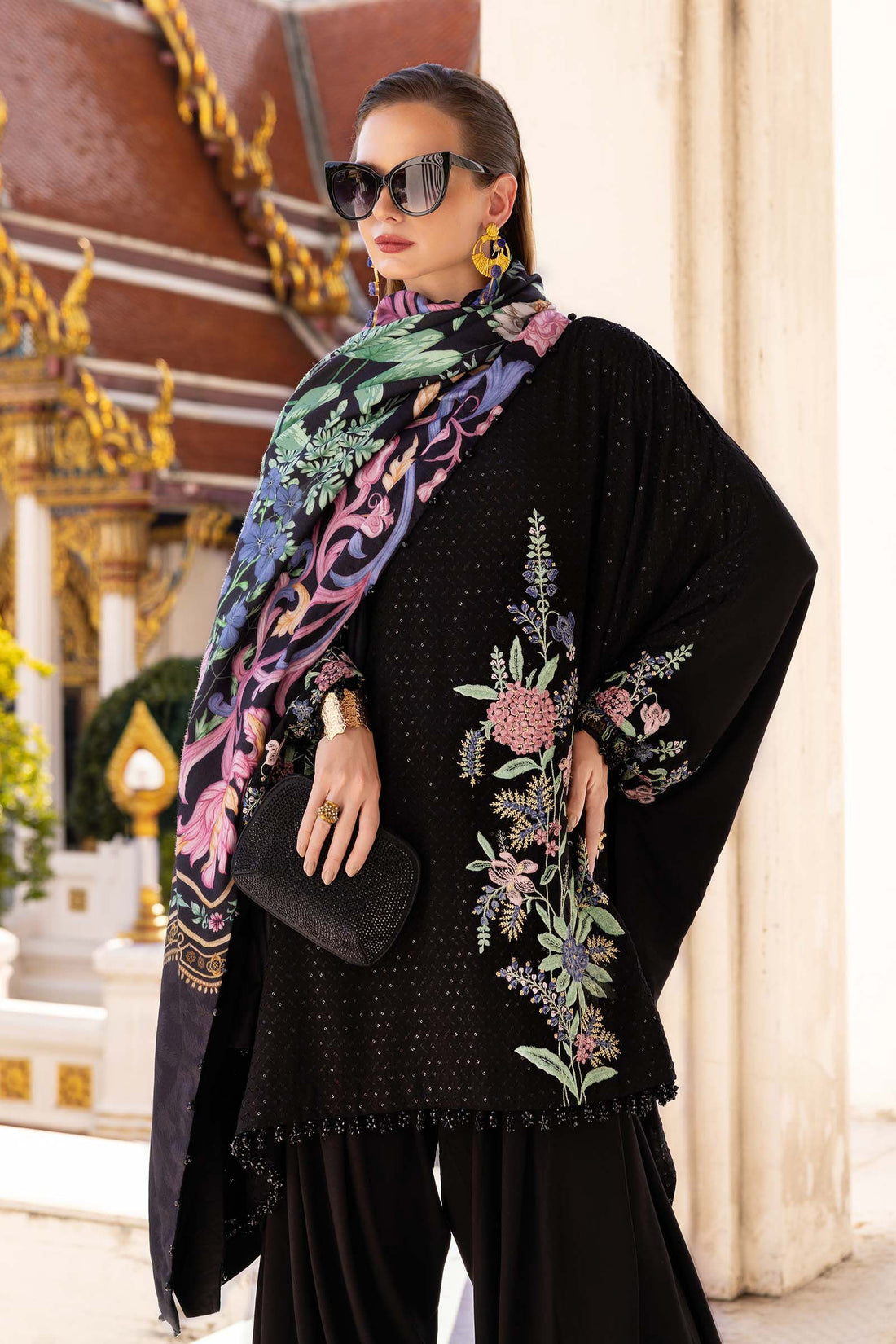 Maria B | M Prints Winter 25 | MPT-2802-B - by Libasekhas UK - Registered Vendor of : Maria B - 100% Original Designer Dress