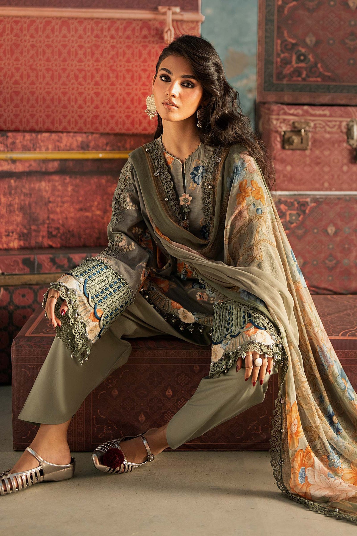 Maria B | M Prints Winter Fall 2026 | MPT-3103-A - by Libasekhas UK - Registered Vendor of : Maria B - 100% Original Designer Dress