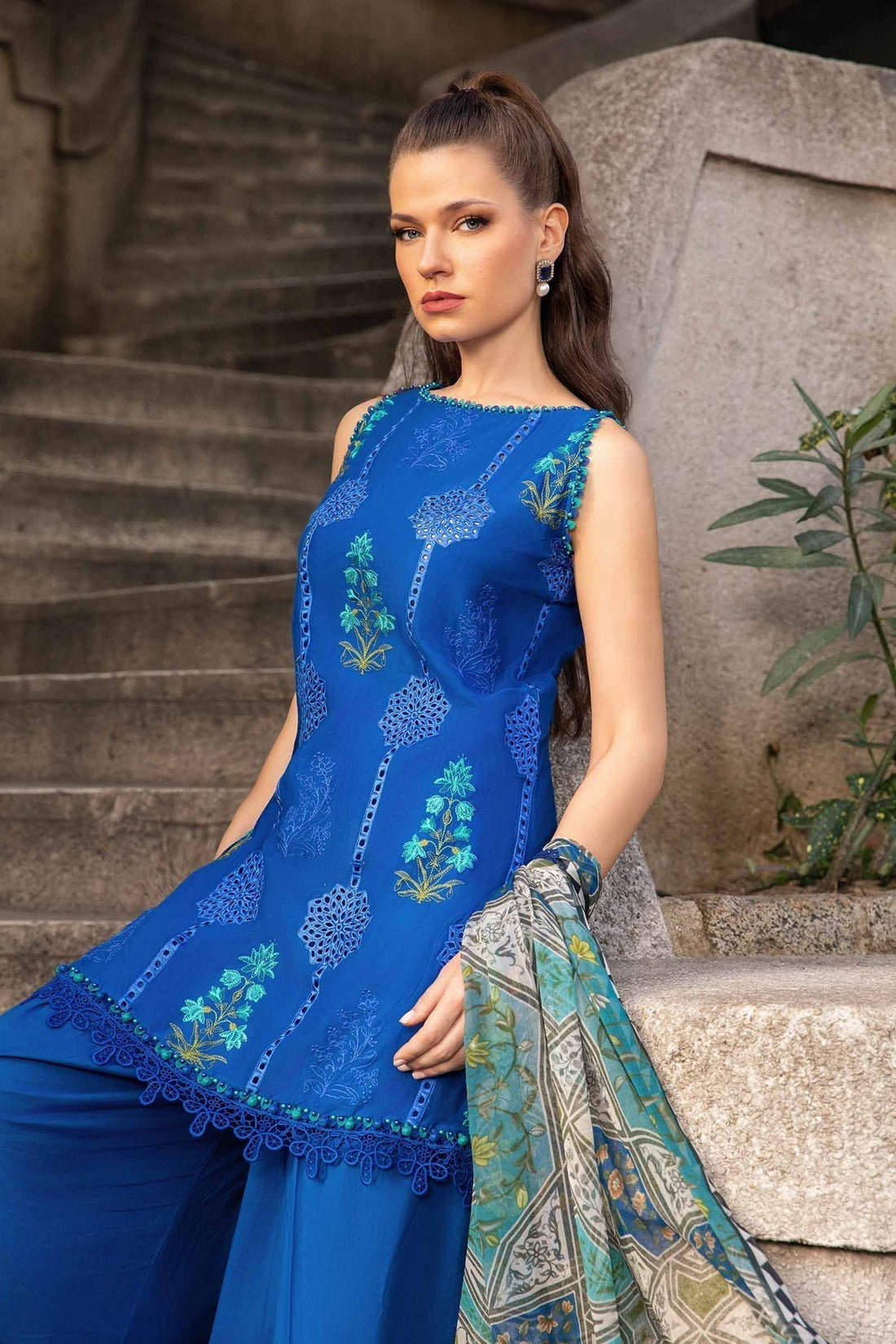Maria B | M Prints Fall Edit 24 | MPT-2303-A - by - Libasekhas UK - Registered Vendor of : Maria B - 100% Original Designer Dresss