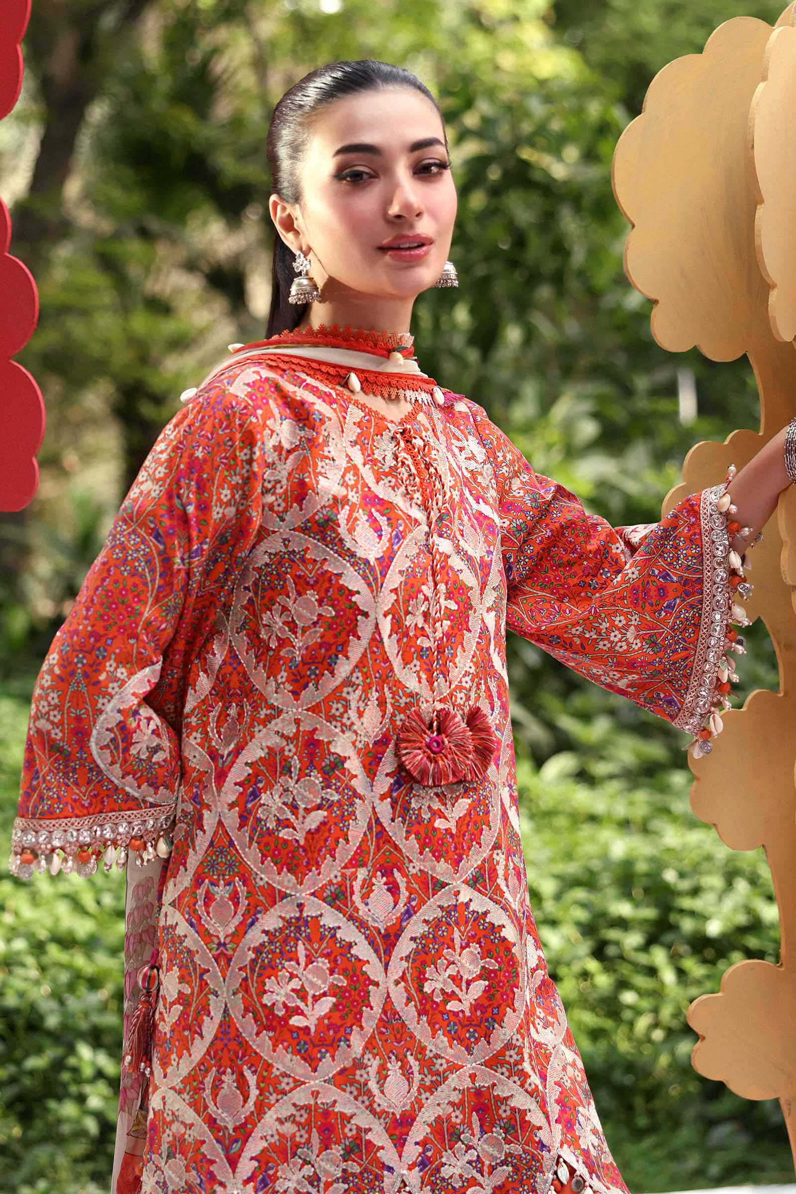 Maria B | M Prints 26 | MPT-3003-A - by Libasekhas UK - Registered Vendor of : Maria B - 100% Original Designer Dress