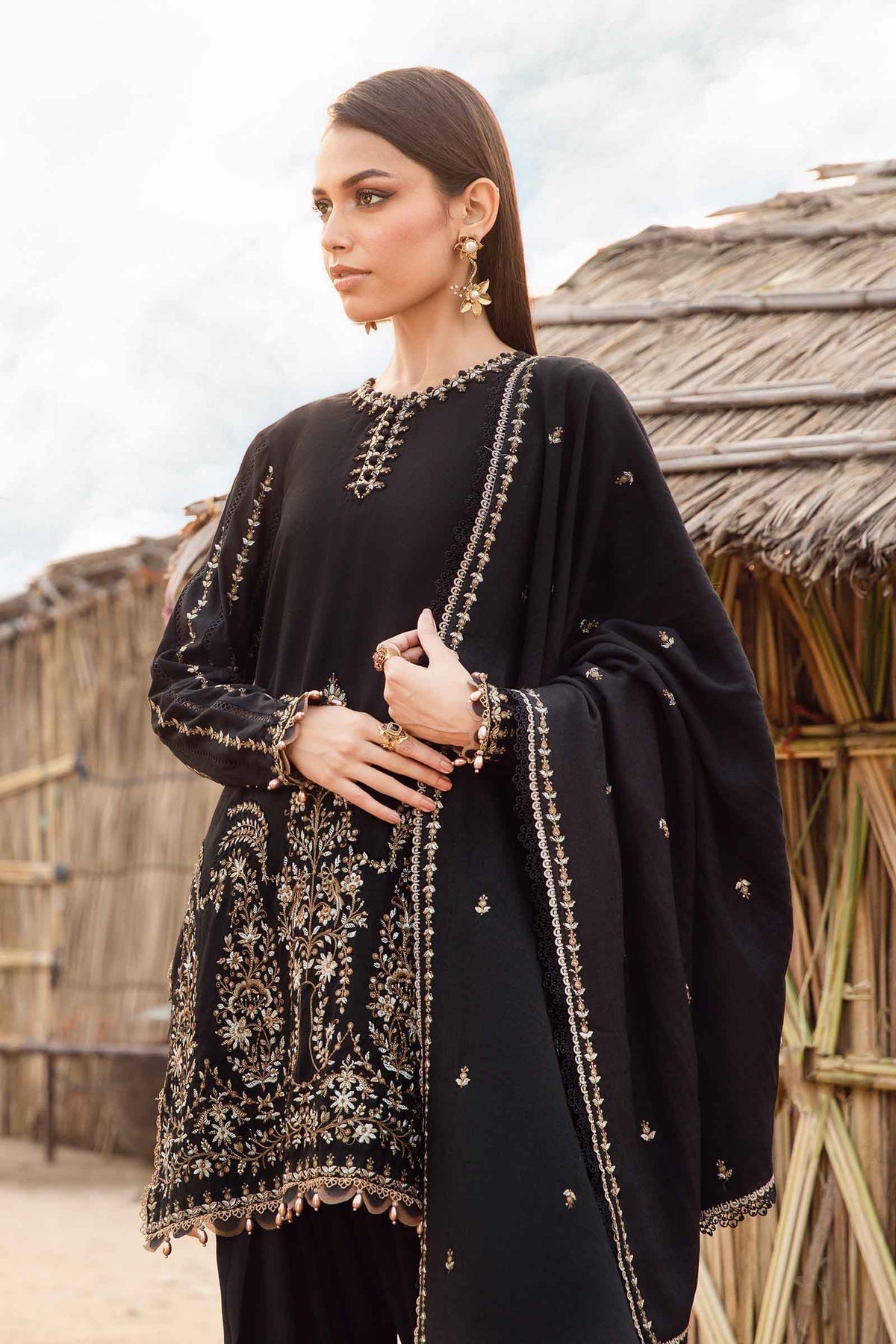 Maria B | M Prints Winter 24 | MPT-2403-B - by - Libasekhas UK - Registered Vendor of : Maria B - 100% Original Designer Dresss