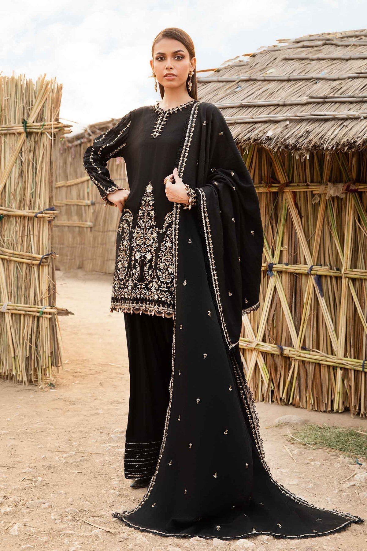 Maria B | M Prints Winter 24 | MPT-2403-B - by - Libasekhas UK - Registered Vendor of : Maria B - 100% Original Designer Dresss
