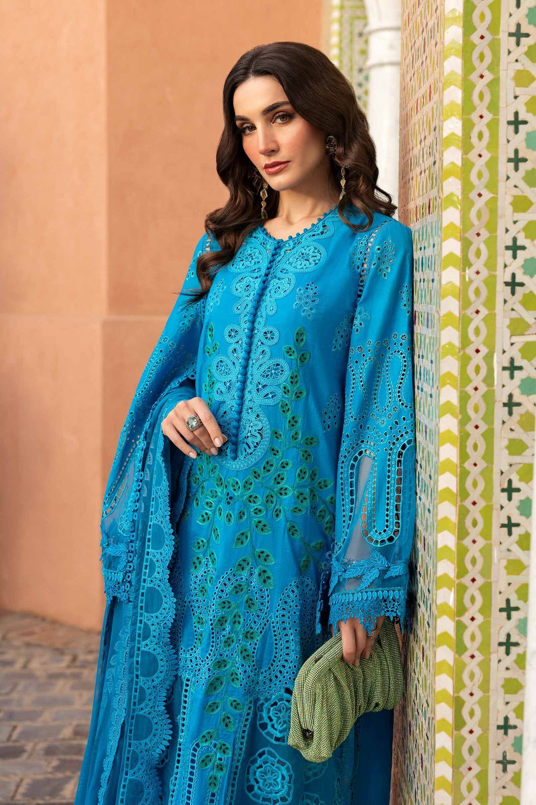 Maria B | Luxury Lawn 25 | D-2503-B - by - Libasekhas UK - Registered Vendor of : Maria B - 100% Original Designer Dresss
