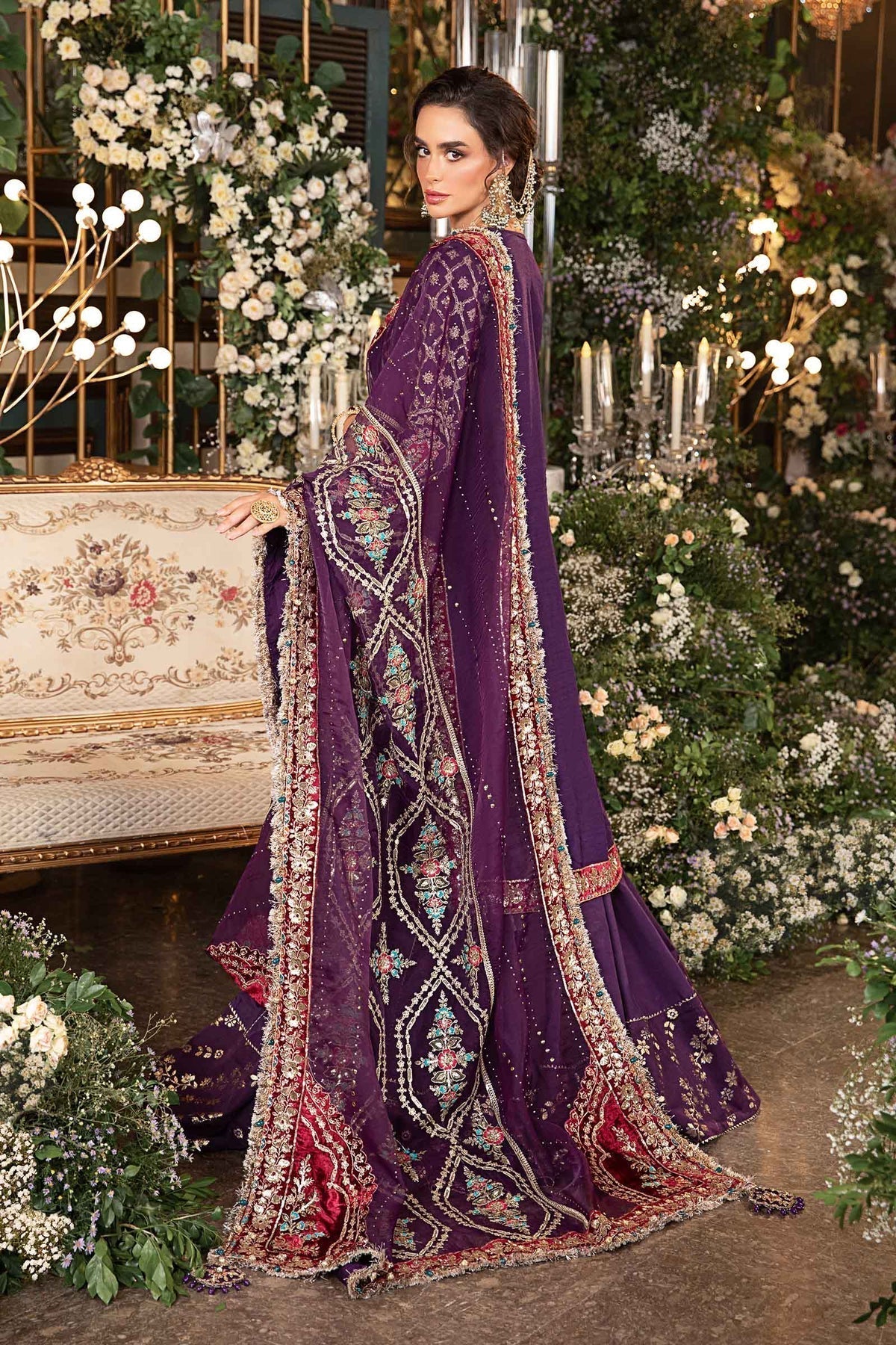 Maria B | Mbroidered Formals 24 | Organza Suit | BD-2903 - by - Libasekhas UK - Registered Vendor of : Maria B - 100% Original Designer Dresss