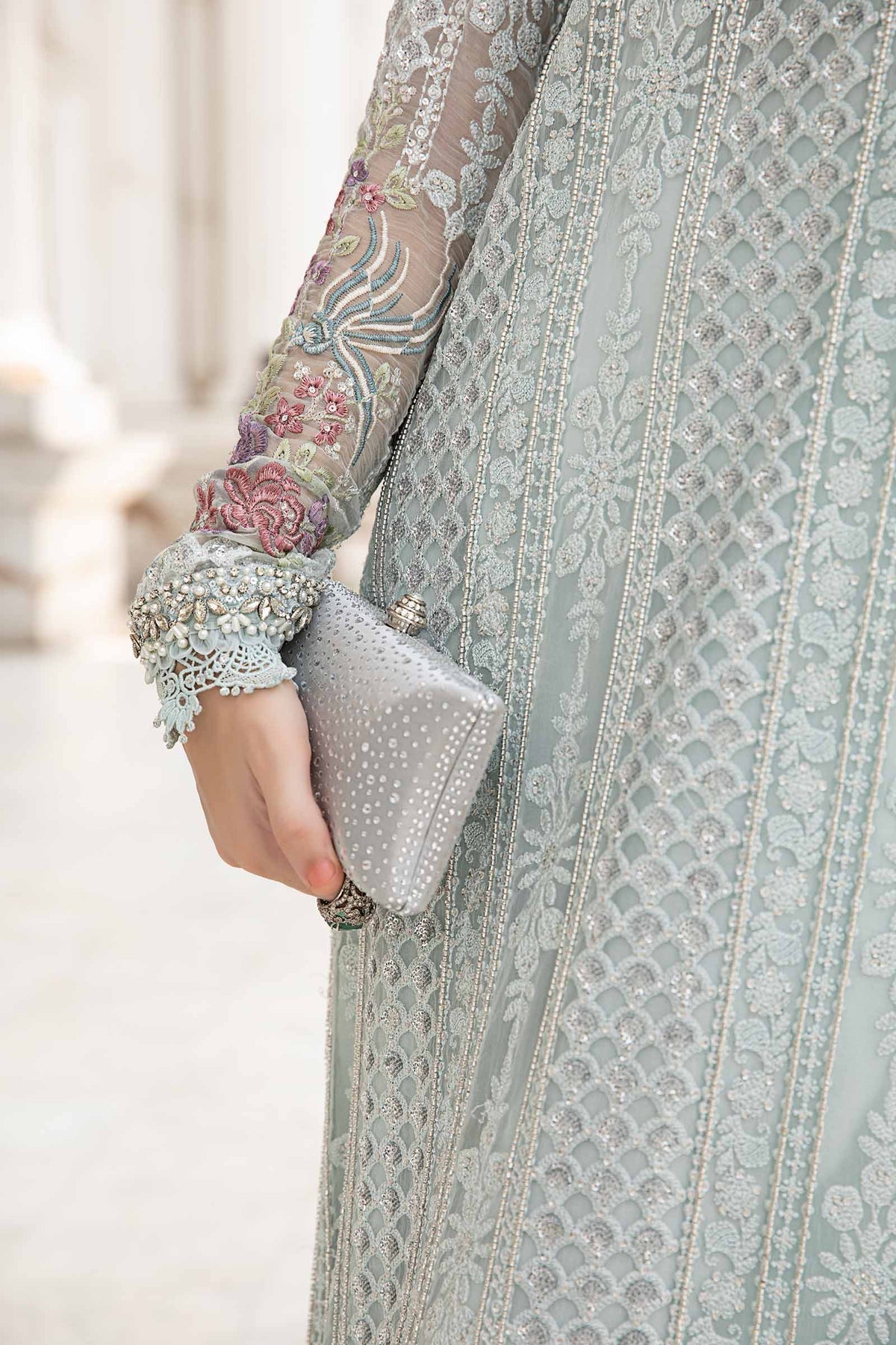 Maria B | Chiffon Formals 24 | Chiffon Suit | MPC-24-103 - by - Libasekhas UK - Registered Vendor of : Maria B - 100% Original Designer Dresss
