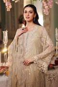 Maria b | Chiffon Formals 26 | MPC-26-103-Olive Gold - by Libasekhas UK - Registered Vendor of : Maria B - 100% Original Designer Dress