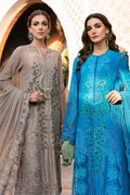 Maria B | Luxury Lawn 25 | D-2503-A - by - Libasekhas UK - Registered Vendor of : Maria B - 100% Original Designer Dresss