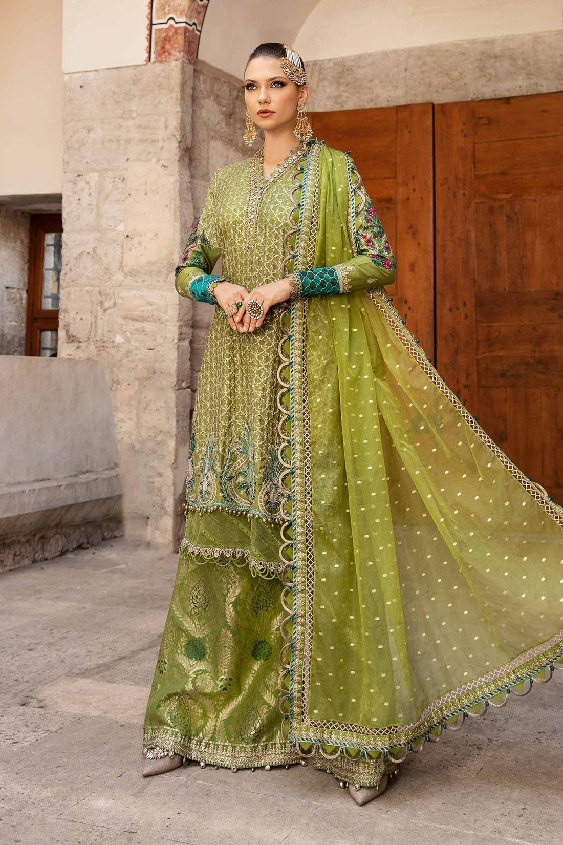Maria B | Sateen Formals 24 | CST-803 - by - Libasekhas UK - Registered Vendor of : Maria B - 100% Original Designer Dresss