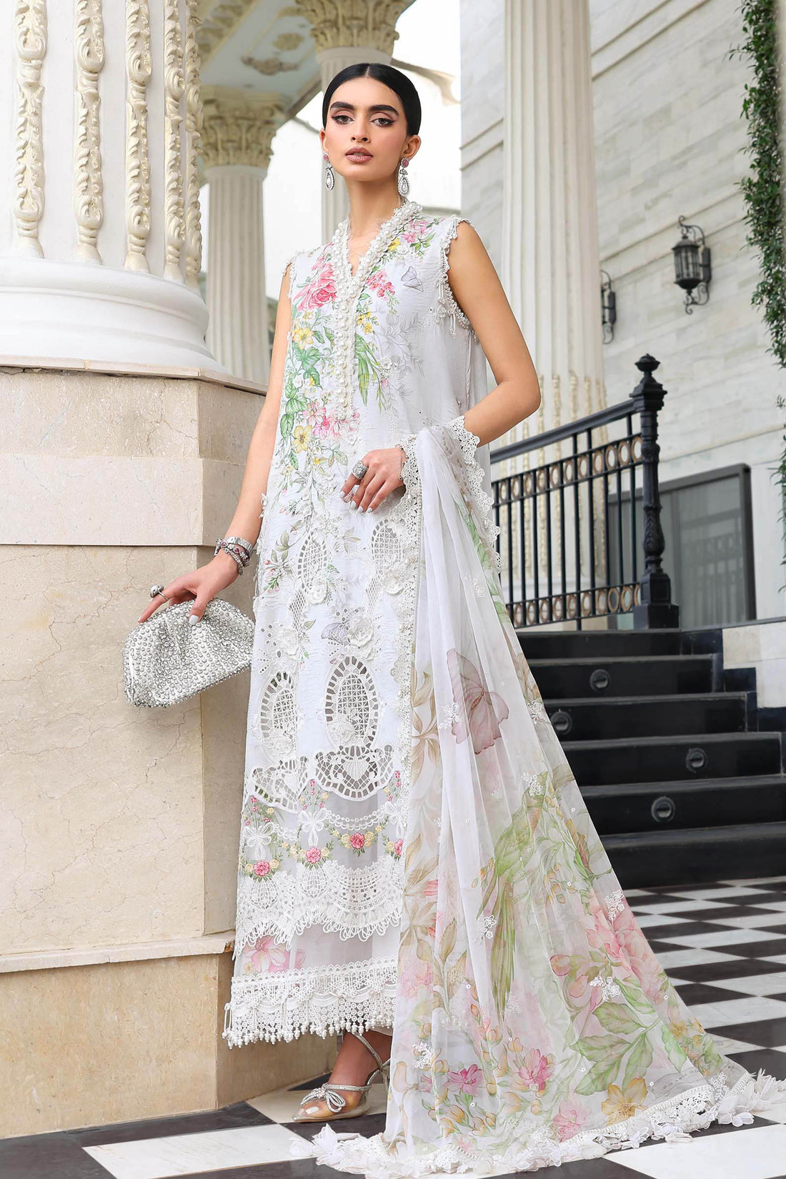 Maria B | Luxury Lawn 26 | EL-26-03 - by Libasekhas UK - Registered Vendor of : Maria B - 100% Original Designer Dress