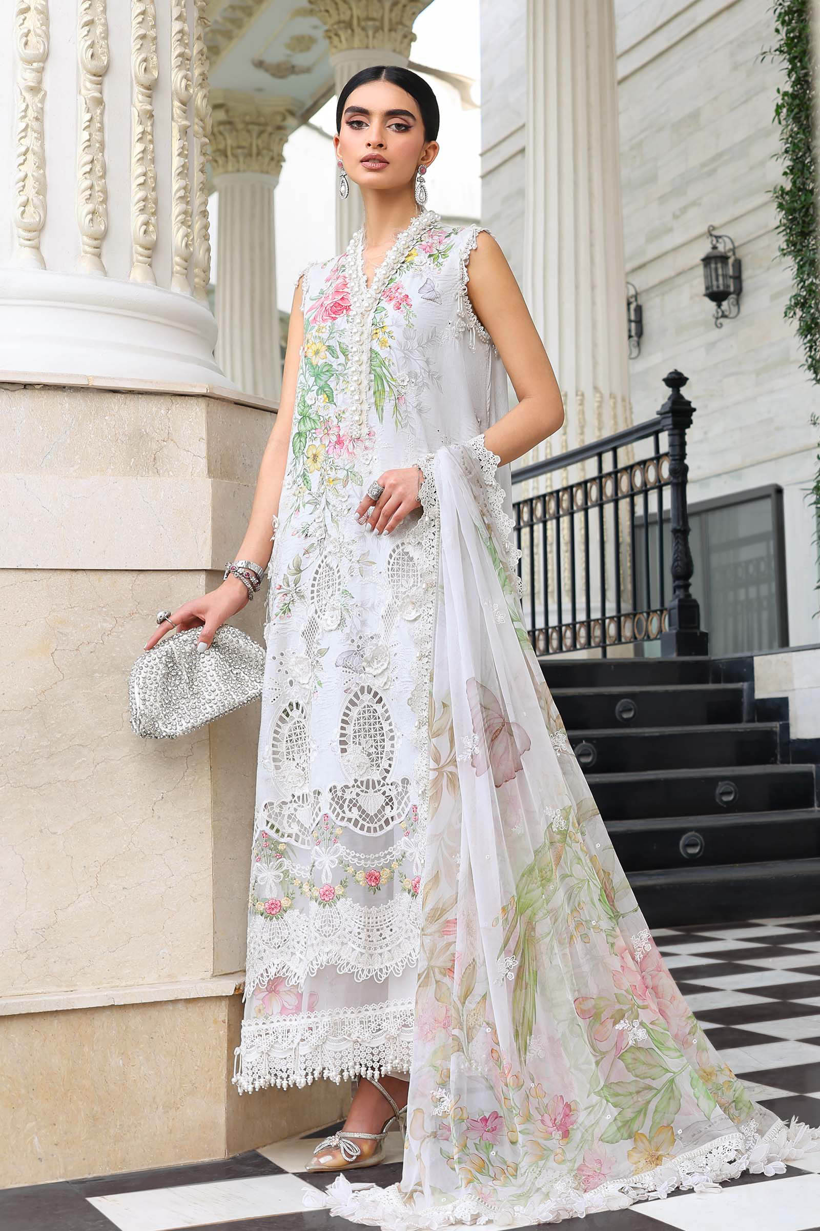Maria B | Luxury Lawn 26 | EL-26-03 - by Libasekhas UK - Registered Vendor of : Maria B - 100% Original Designer Dress