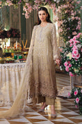 Maria b | Chiffon Formals 26 | MPC-26-103-Olive Gold - by Libasekhas UK - Registered Vendor of : Maria B - 100% Original Designer Dress