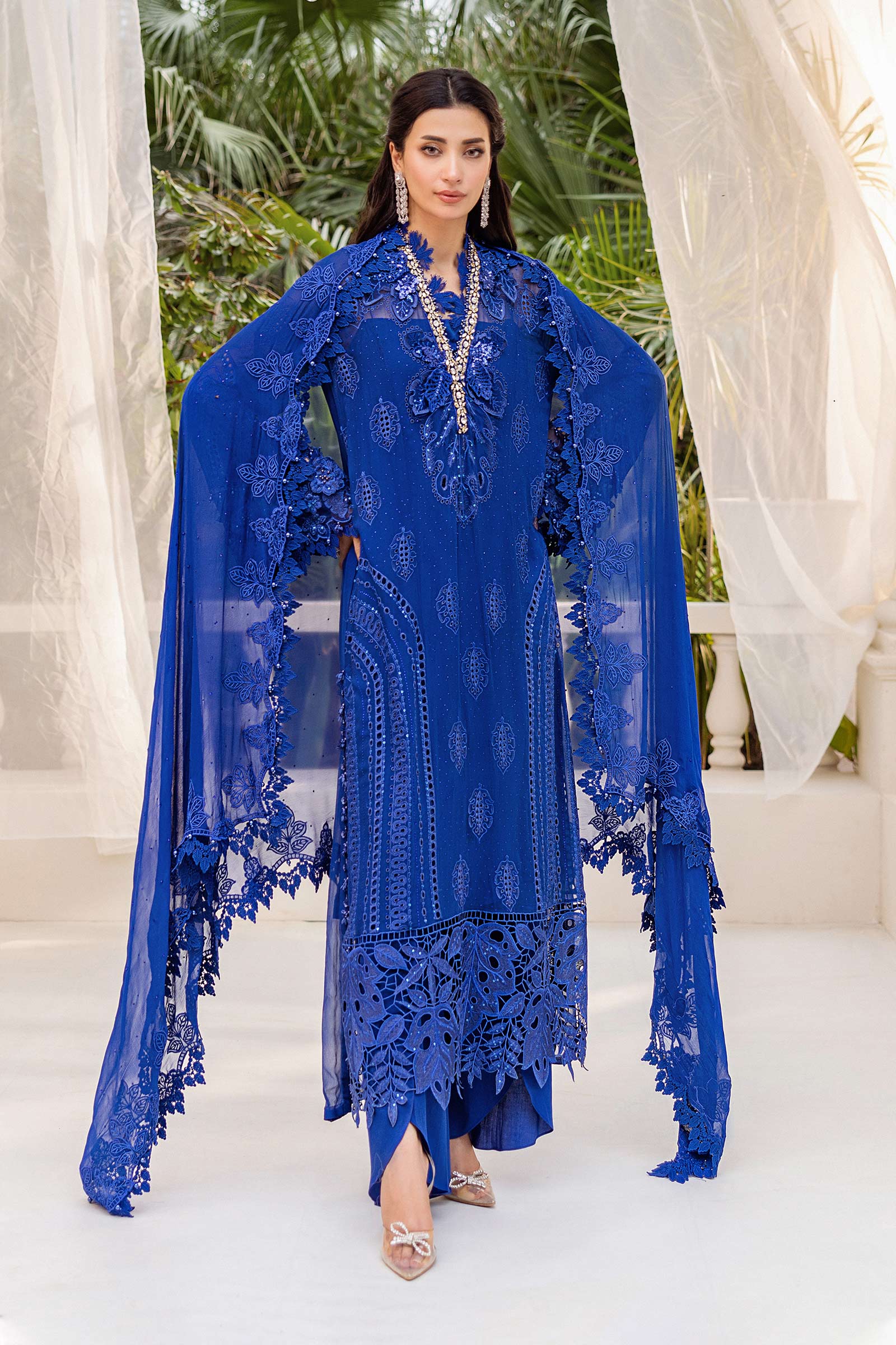 Maria B | Chiffon Formals 25 | MPC-25-103 - by Libasekhas UK - Registered Vendor of : Maria B - 100% Original Designer Dress
