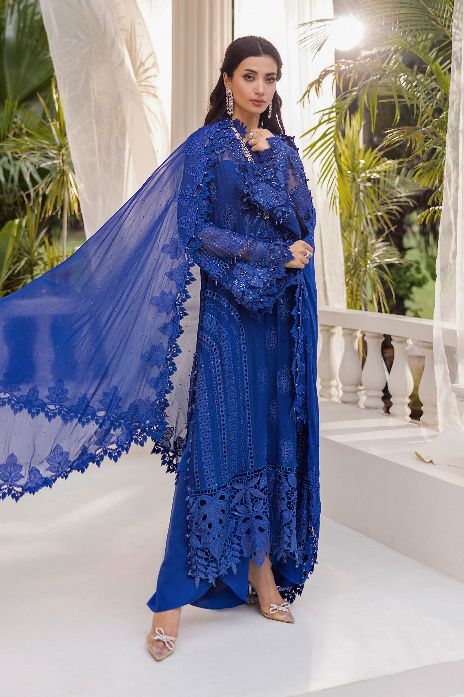 Maria B | Chiffon Formals 25 | MPC-25-103 - by Libasekhas UK - Registered Vendor of : Maria B - 100% Original Designer Dress