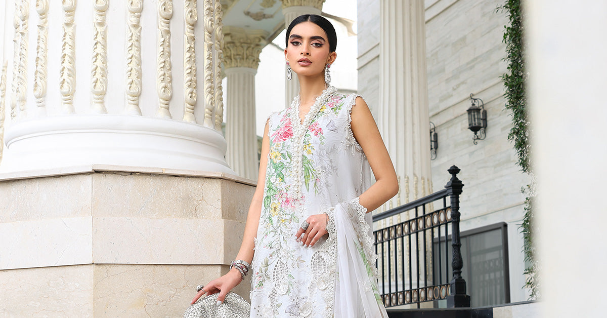 Maria B | Luxury Lawn 26 | EL-26-03 - by Libasekhas UK - Registered Vendor of : Maria B - 100% Original Designer Dress