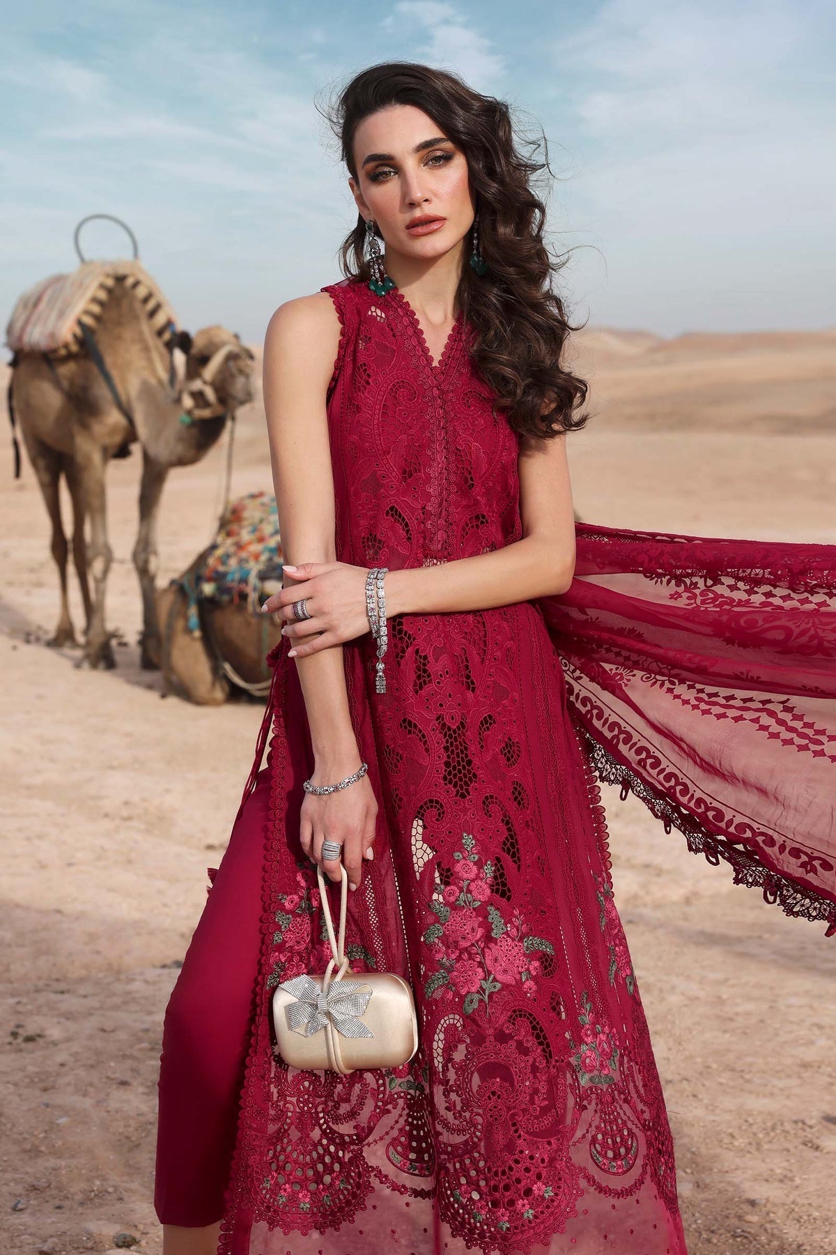 Maria B | Luxury Lawn 25 | D-2504-A - by - Libasekhas UK - Registered Vendor of : Maria B - 100% Original Designer Dresss