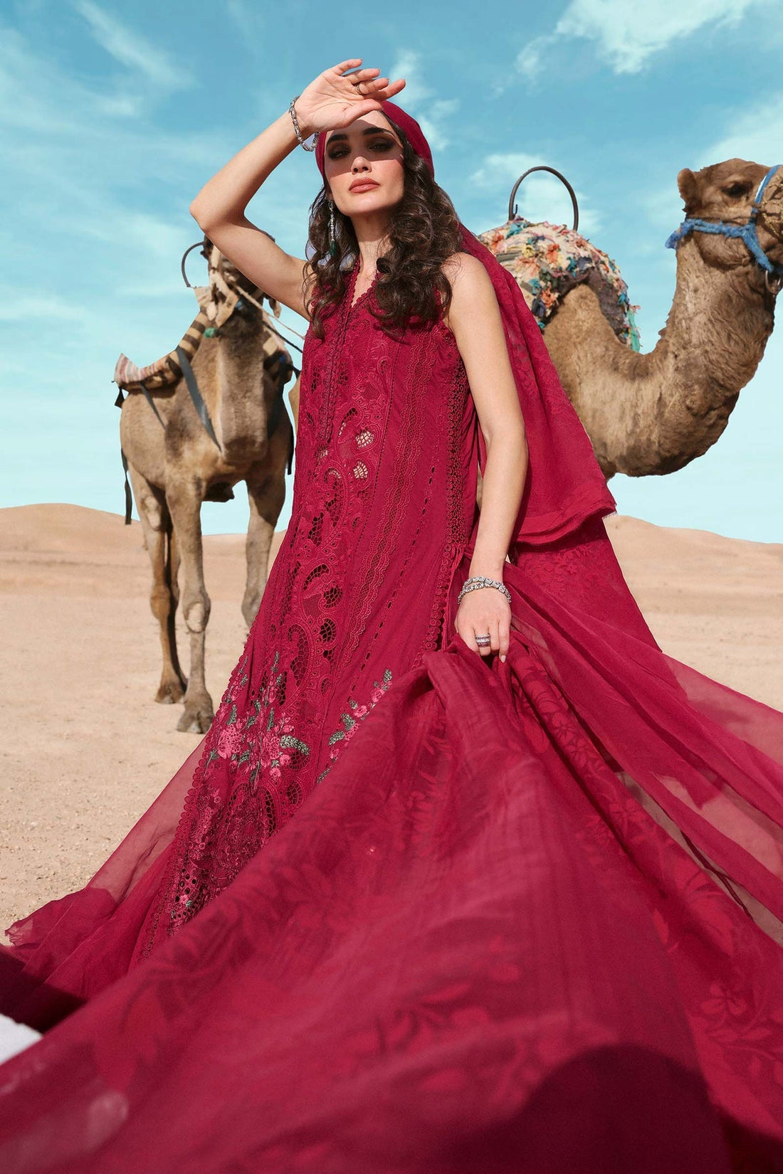 Maria B | Luxury Lawn 25 | D-2504-A - by - Libasekhas UK - Registered Vendor of : Maria B - 100% Original Designer Dresss