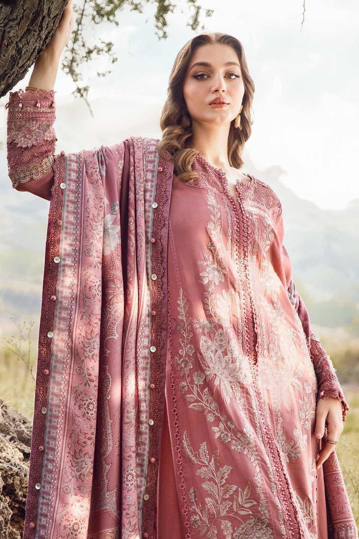 Maria B | M Prints Winter 24 | MPT-2404-A - by - Libasekhas UK - Registered Vendor of : Maria B - 100% Original Designer Dresss