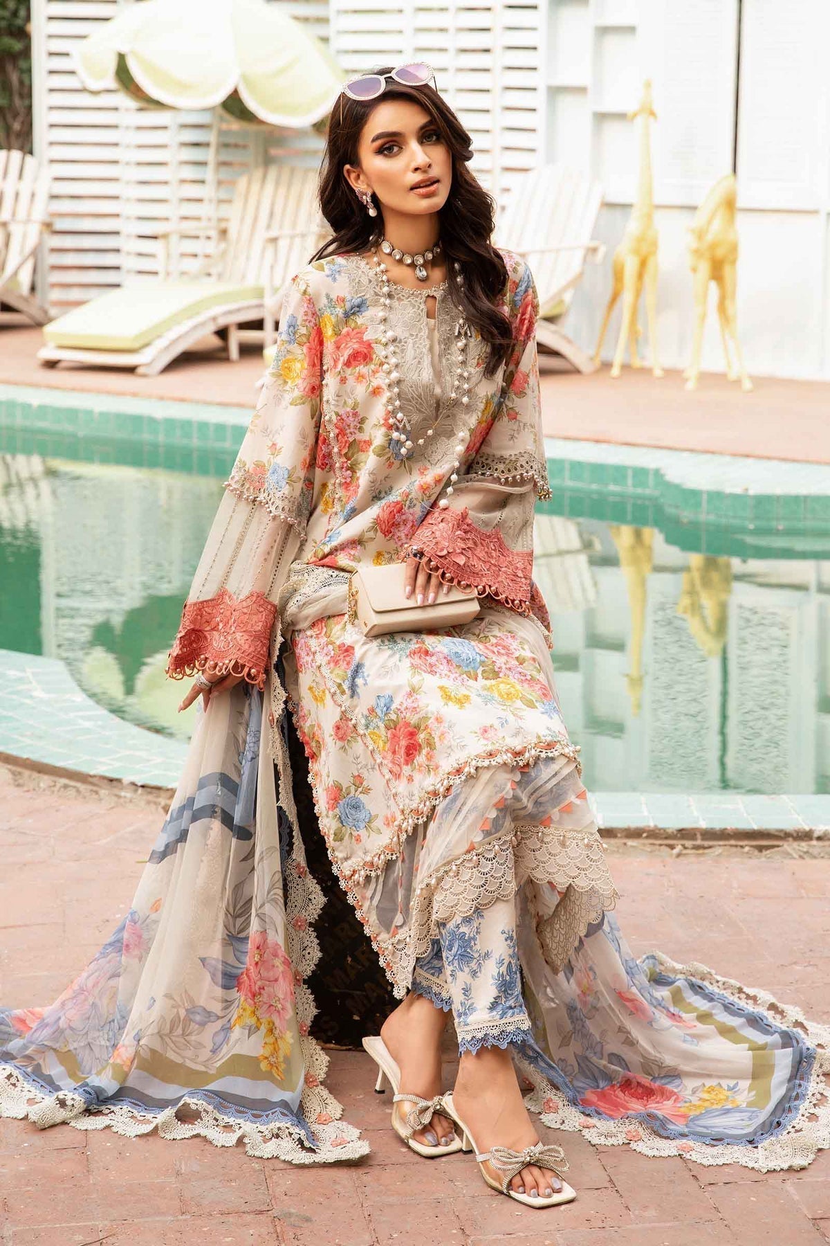 Maria.B | M Print Eid Edit | MPT-2204-A - by - Libasekhas UK - Registered Vendor of : Maria B - 100% Original Designer Dresss