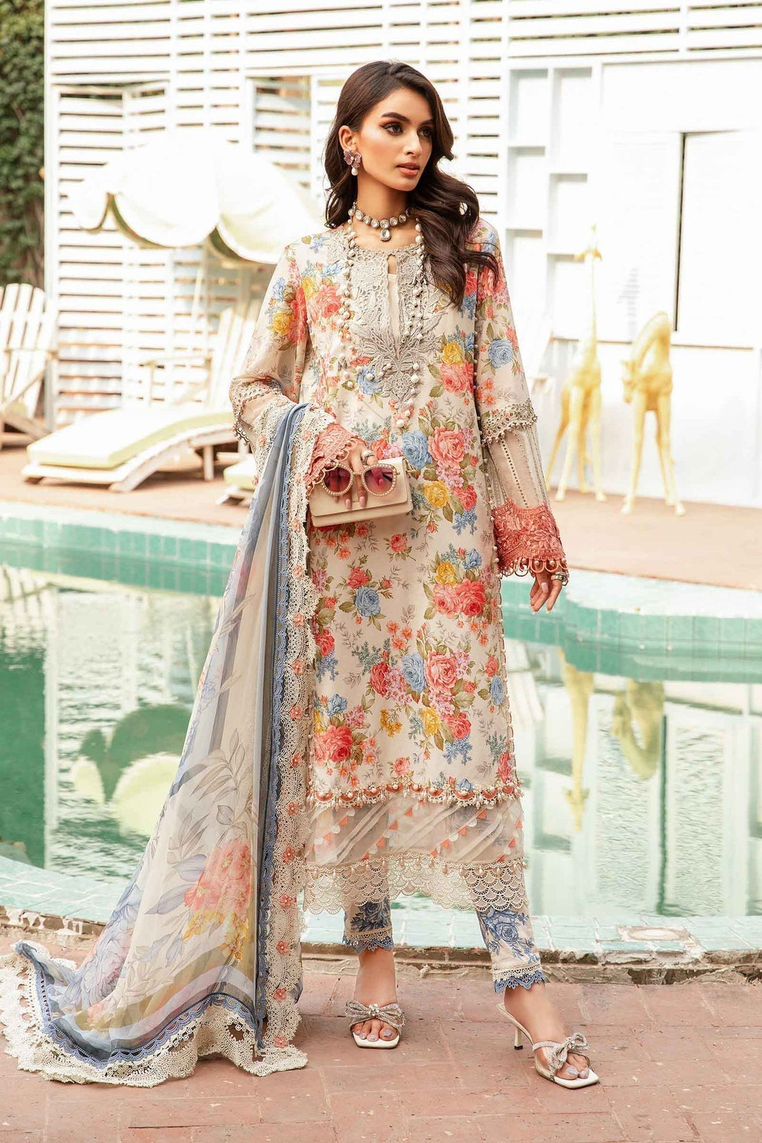 Maria.B | M Print Eid Edit | MPT-2204-A - by - Libasekhas UK - Registered Vendor of : Maria B - 100% Original Designer Dresss