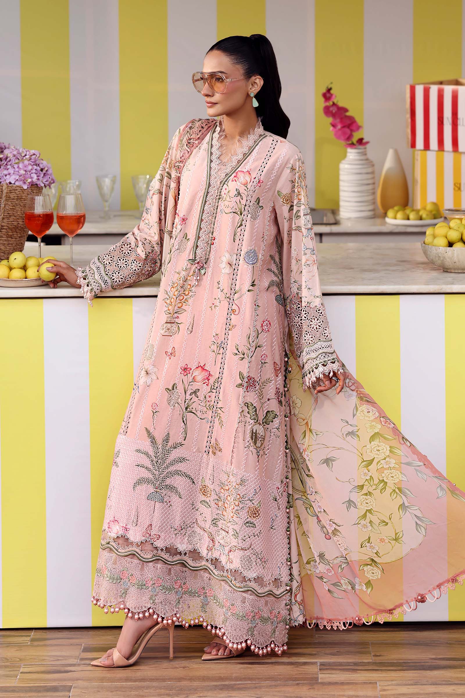 Maria B | M Prints 26 | MPT-3004-A - by Libasekhas UK - Registered Vendor of : Maria B - 100% Original Designer Dress