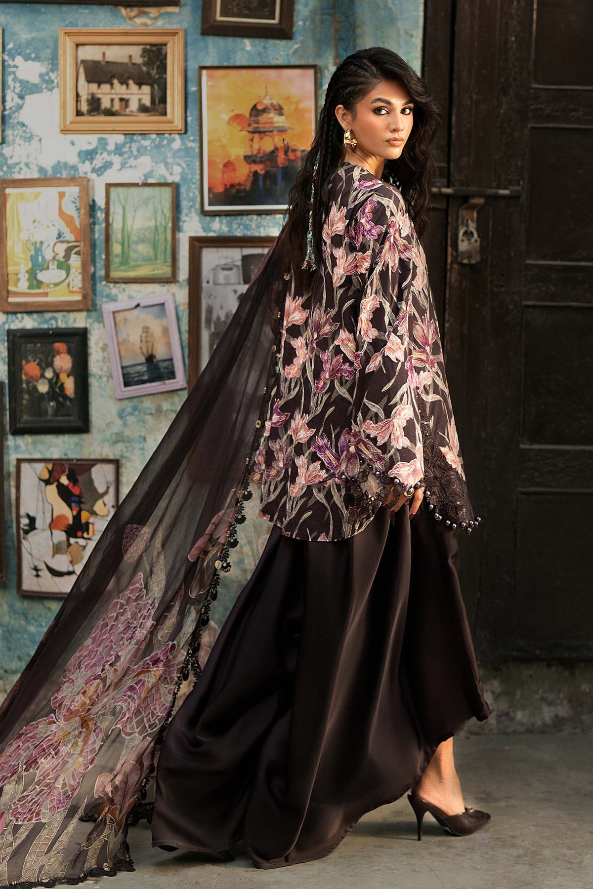 Maria B | M Prints Winter Fall 2026 | MPT-3104-B - by Libasekhas UK - Registered Vendor of : Maria B - 100% Original Designer Dress