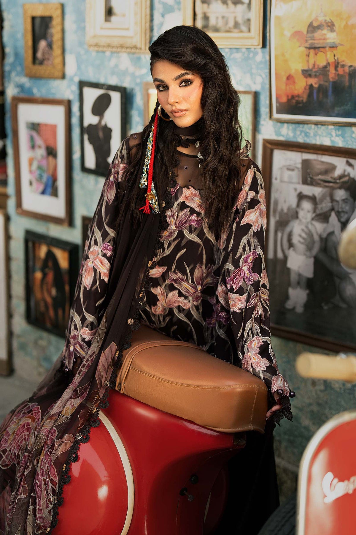 Maria B | M Prints Winter Fall 2026 | MPT-3104-B - by Libasekhas UK - Registered Vendor of : Maria B - 100% Original Designer Dress