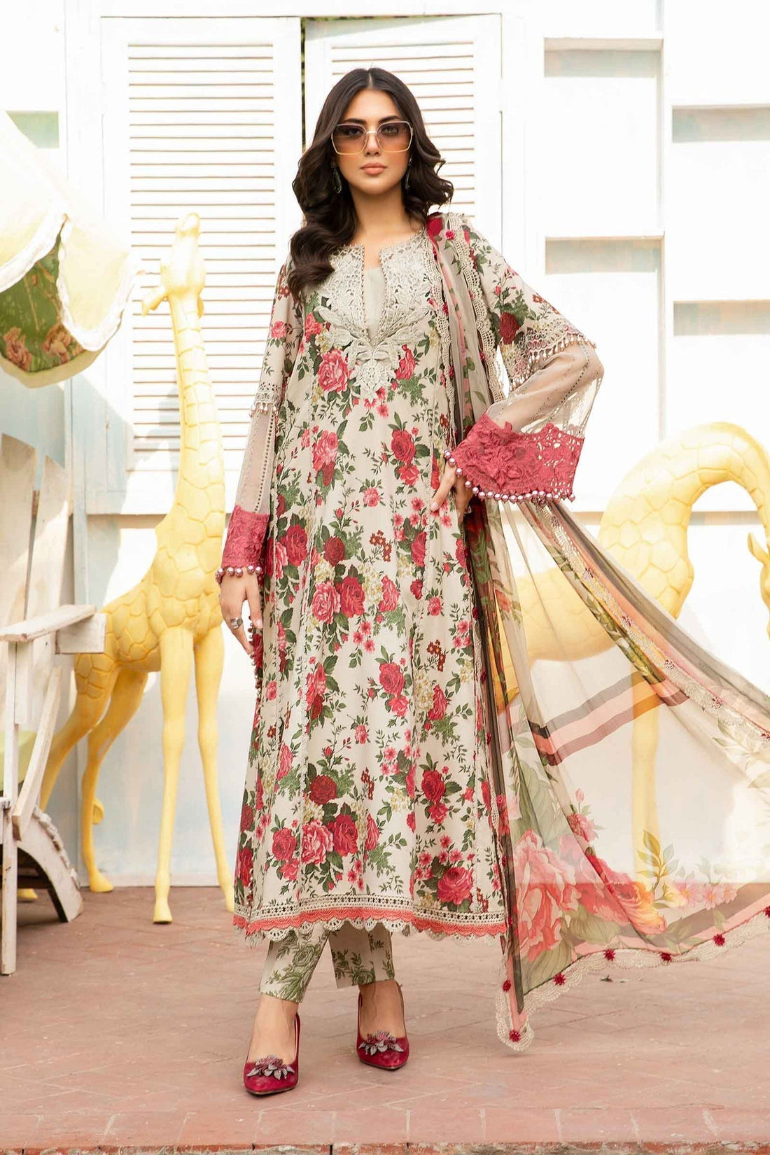 Maria.B | M Print Eid Edit | MPT-2204-B - by - Libasekhas UK - Registered Vendor of : Maria B - 100% Original Designer Dresss