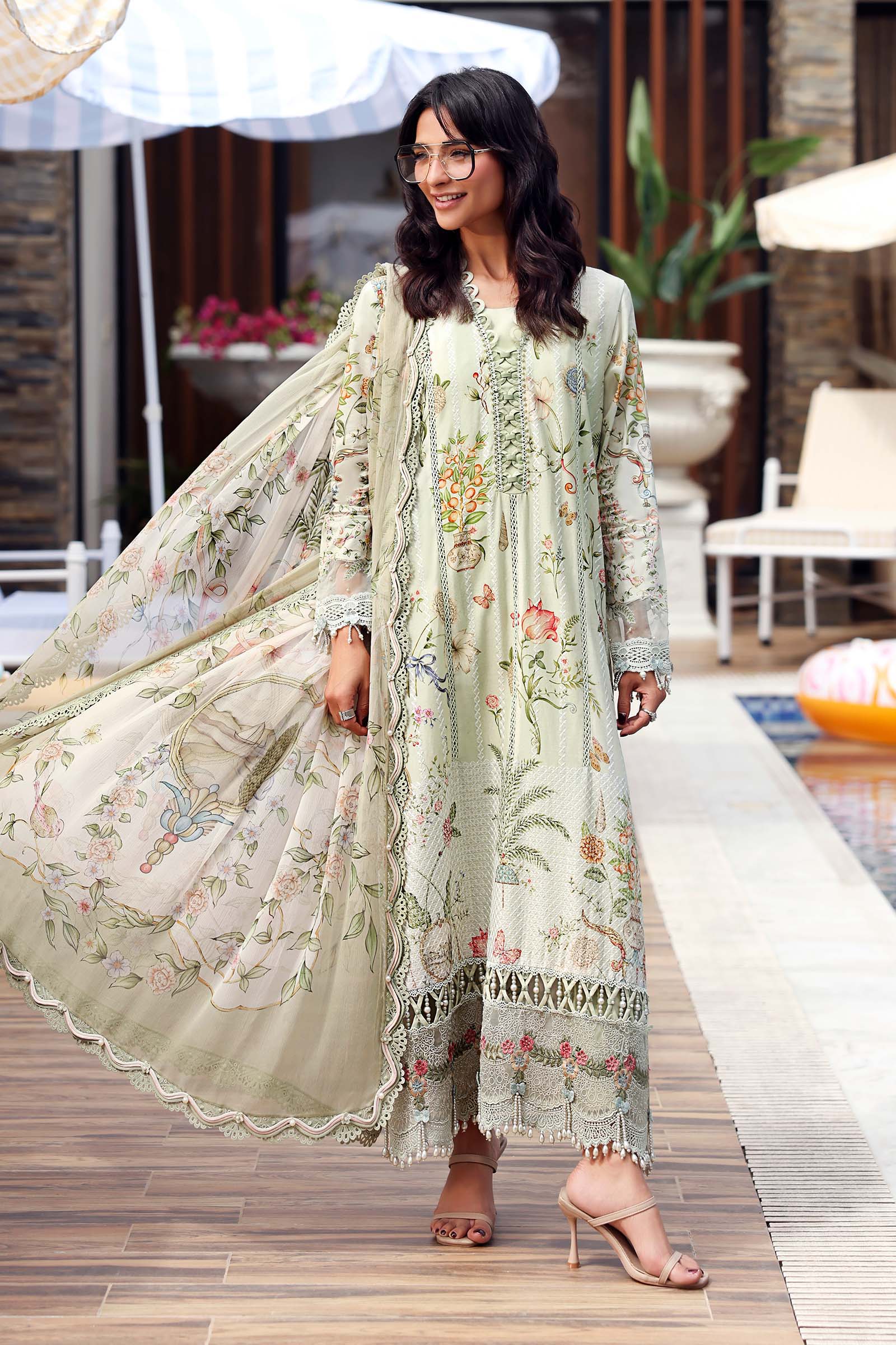 Maria B | M Prints 26 | MPT-3004-B - by Libasekhas UK - Registered Vendor of : Maria B - 100% Original Designer Dress