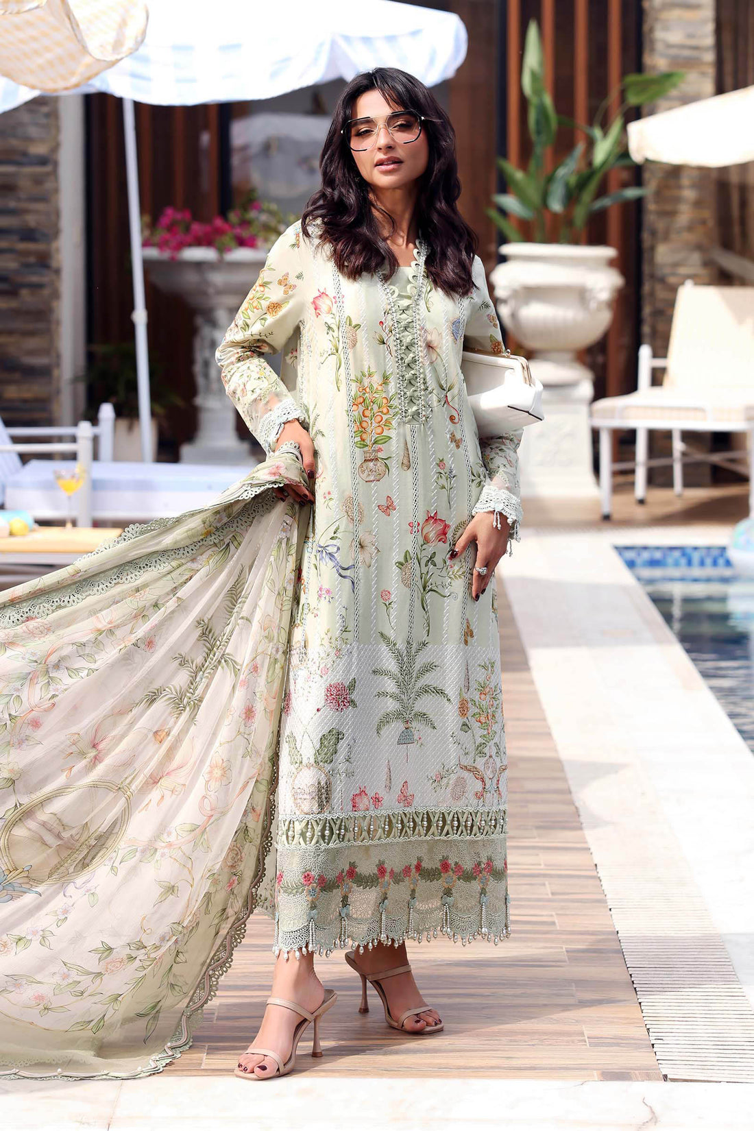 Maria B | M Prints 26 | MPT-3004-B - by Libasekhas UK - Registered Vendor of : Maria B - 100% Original Designer Dress