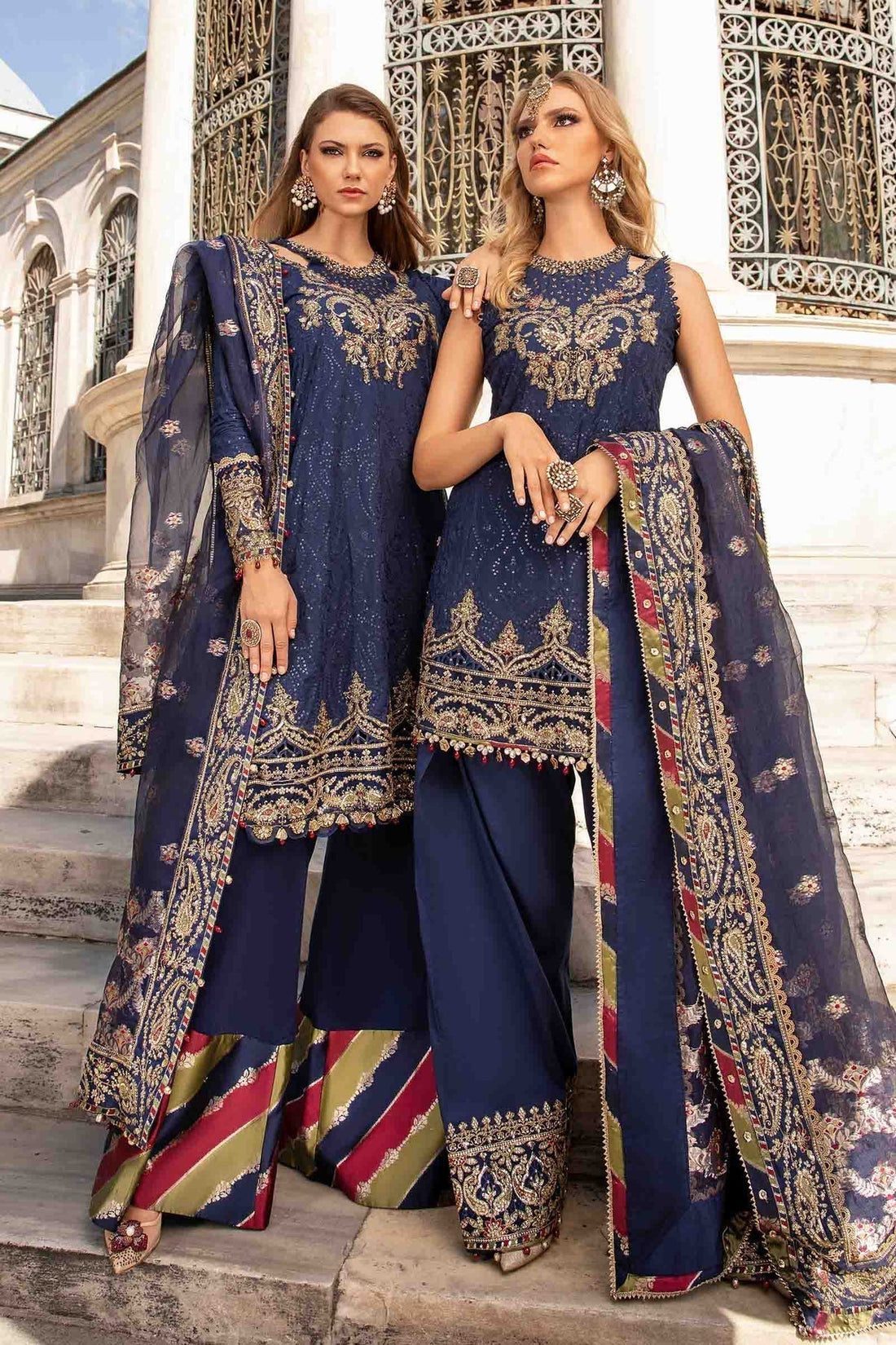 Maria B | Sateen Formals 24 | CST-804 - by - Libasekhas UK - Registered Vendor of : Maria B - 100% Original Designer Dresss