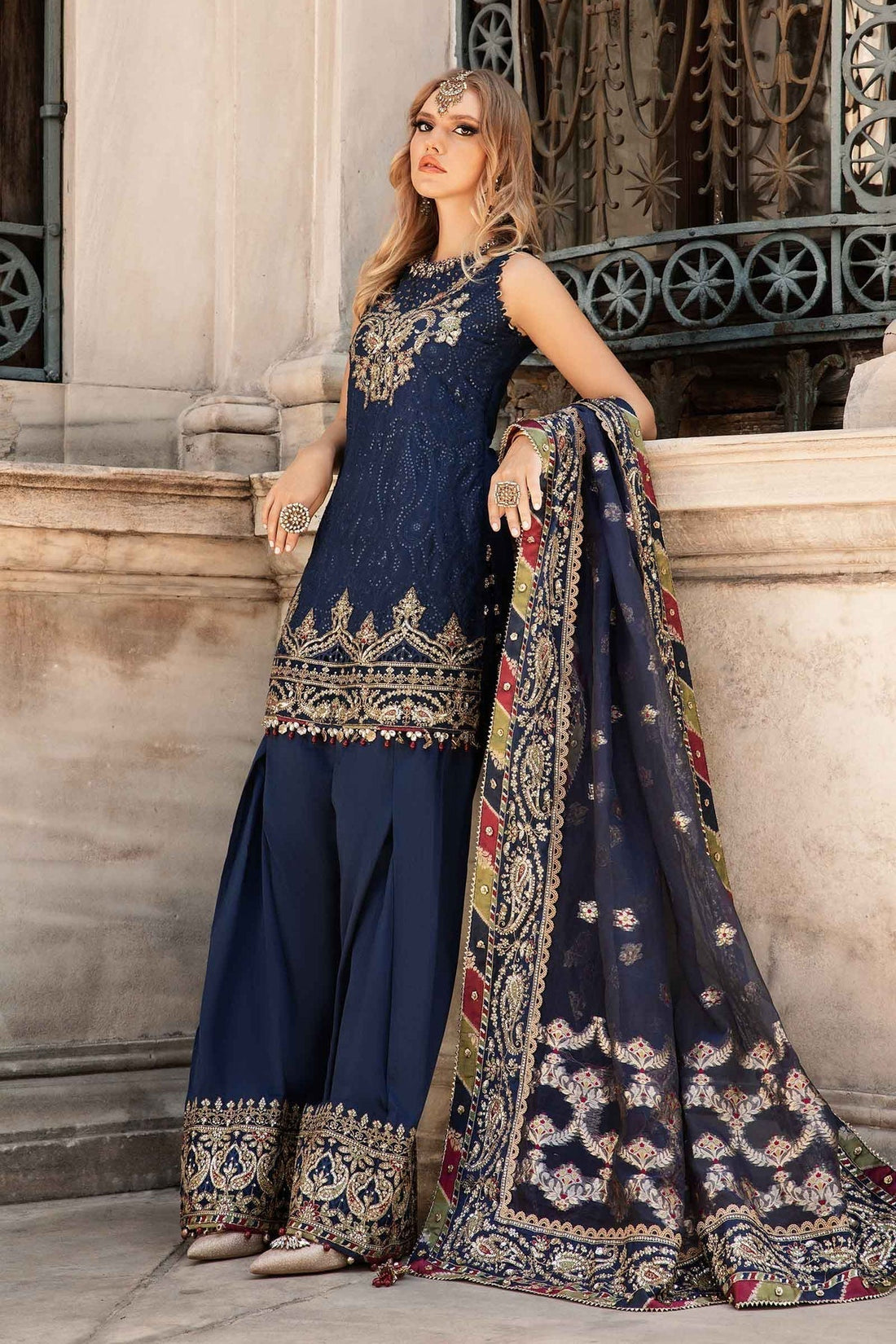 Maria B | Sateen Formals 24 | CST-804 - by - Libasekhas UK - Registered Vendor of : Maria B - 100% Original Designer Dresss