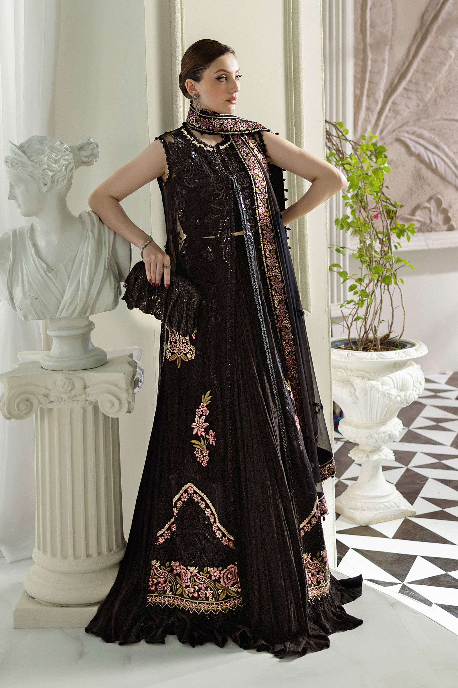 Maria B | Chiffon Formals 25 | MPC-25-104 - by Libasekhas UK - Registered Vendor of : Maria B - 100% Original Designer Dress