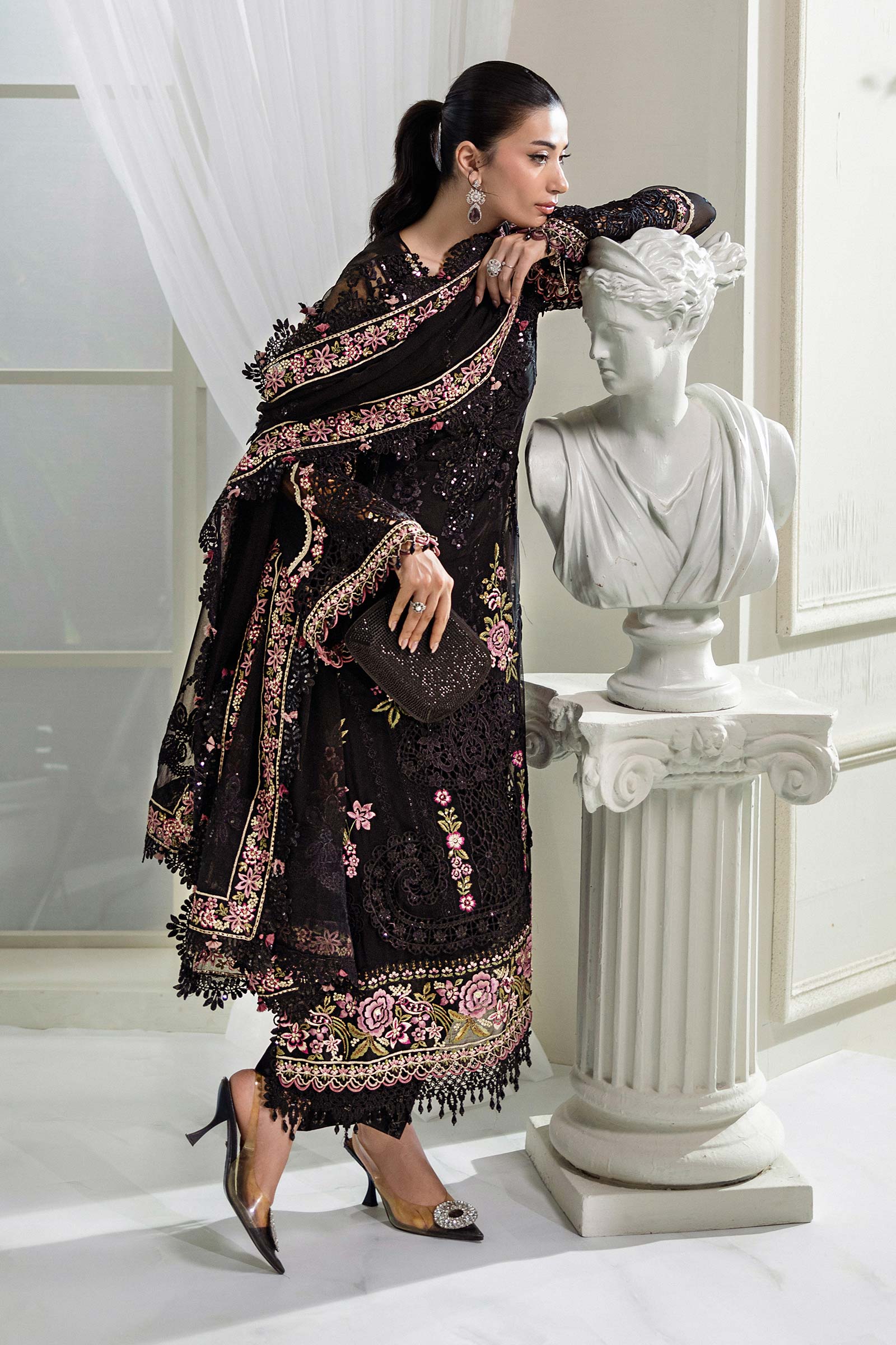 Maria B | Chiffon Formals 25 | MPC-25-104 - by Libasekhas UK - Registered Vendor of : Maria B - 100% Original Designer Dress