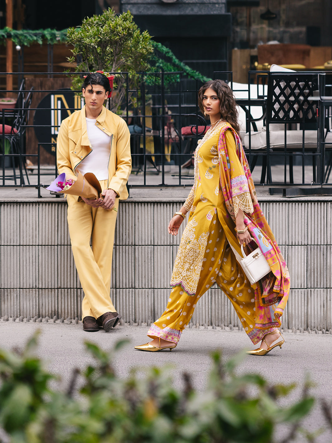 Mahnur | Broadway Luxury Lawn 25 | Buttercup - by - Libasekhas UK - Registered Vendor of : Mahnur - 100% Original Designer Dresss