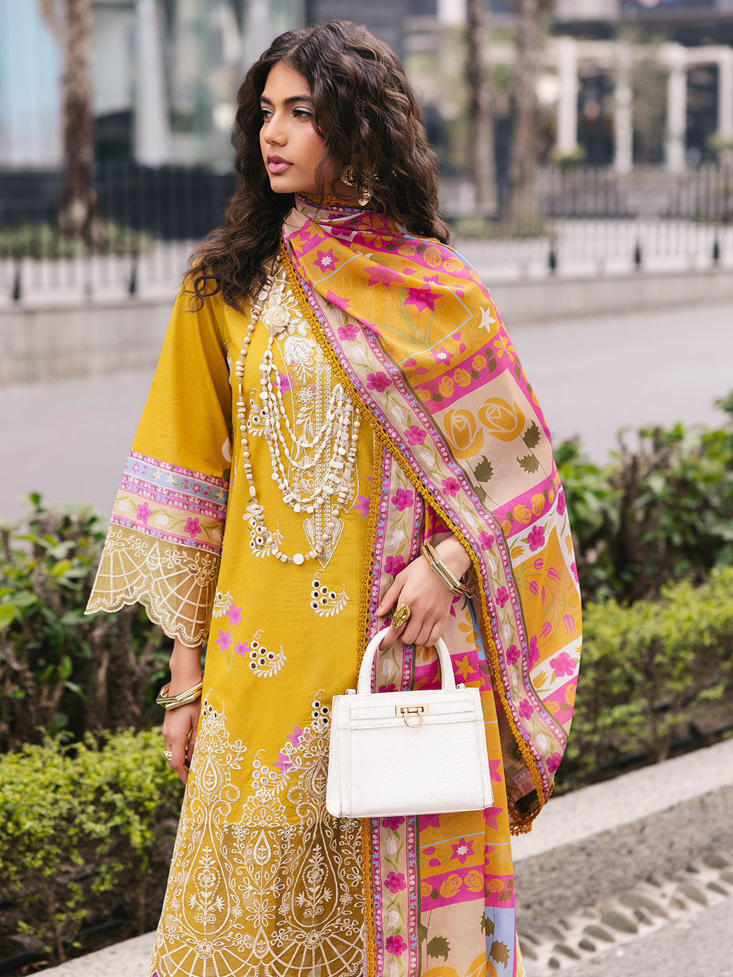Mahnur | Broadway Luxury Lawn 25 | Buttercup - by - Libasekhas UK - Registered Vendor of : Mahnur - 100% Original Designer Dresss