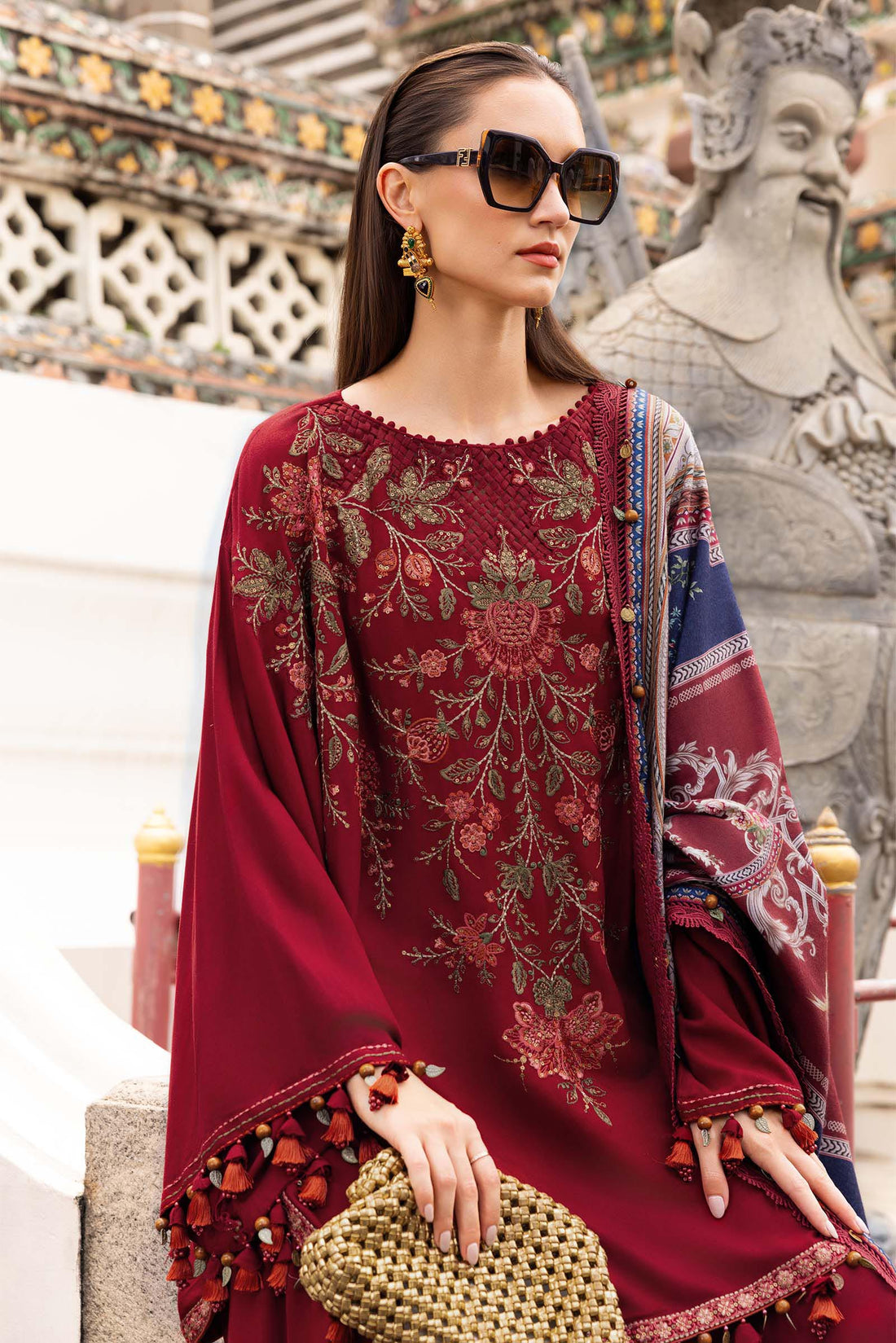 Maria B | M Prints Winter 25 | MPT-2805-A - by Libasekhas UK - Registered Vendor of : Maria B - 100% Original Designer Dress