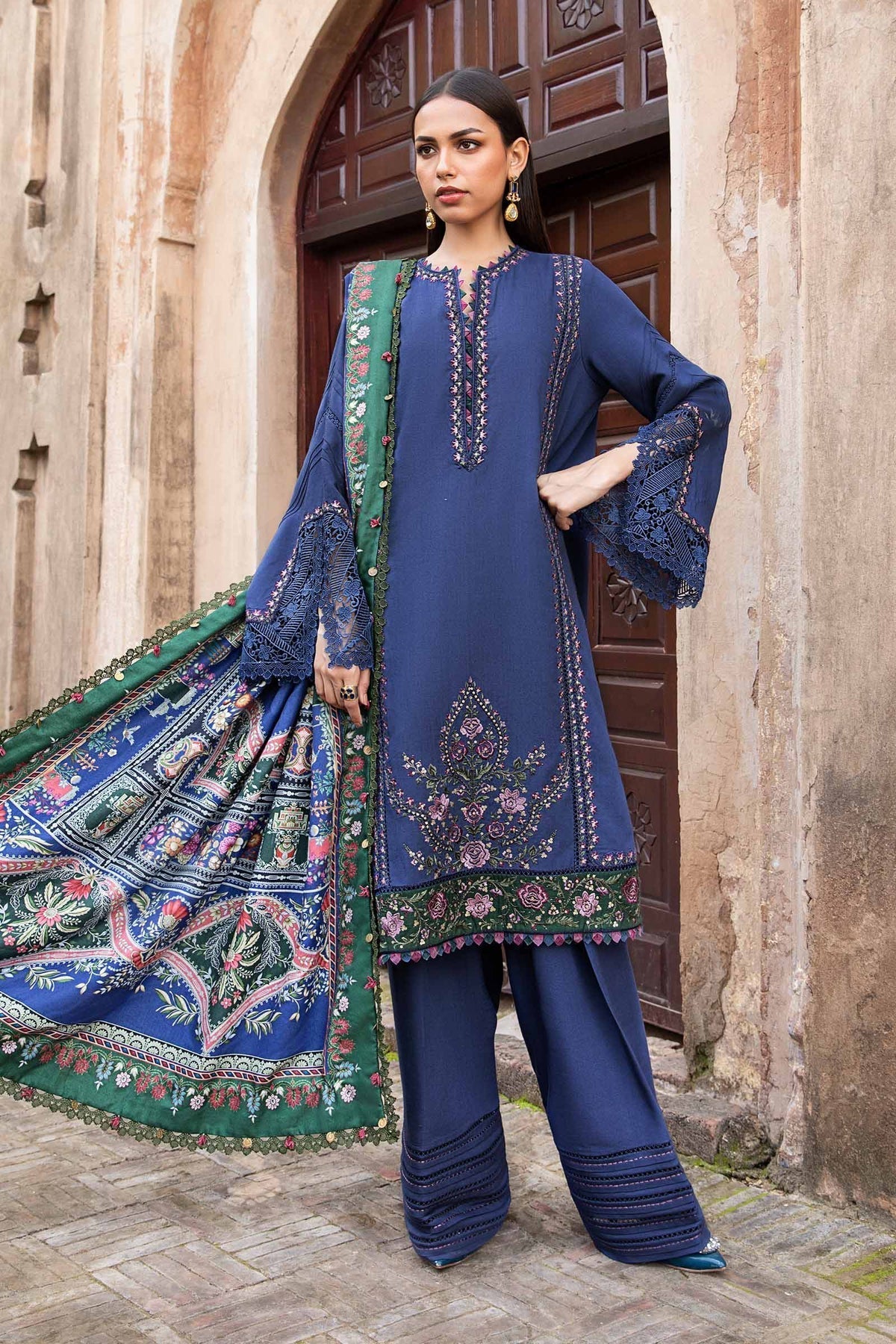 Maria B | M Prints Winter 24 | MPT-2405-A - by - Libasekhas UK - Registered Vendor of : Maria B - 100% Original Designer Dresss