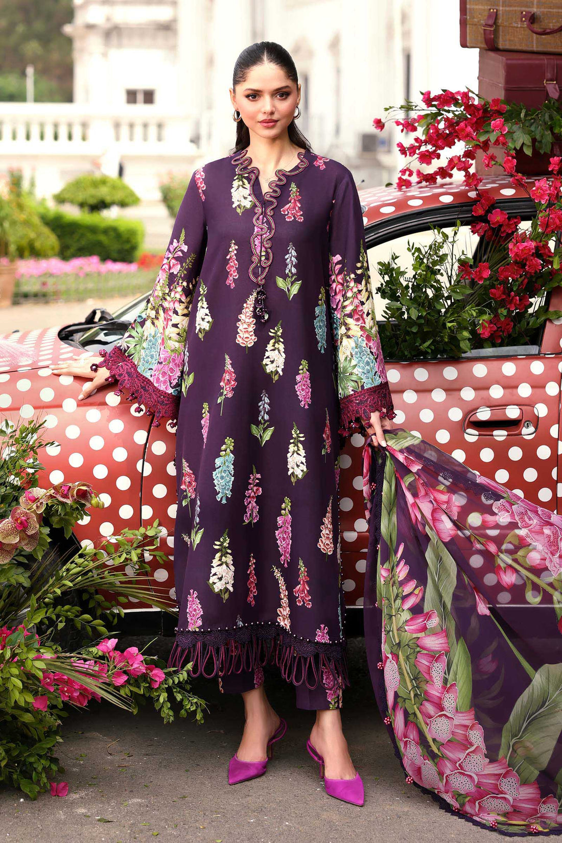 Maria B | M Prints 26 | MPT-3005-A - by Libasekhas UK - Registered Vendor of : Maria B - 100% Original Designer Dress