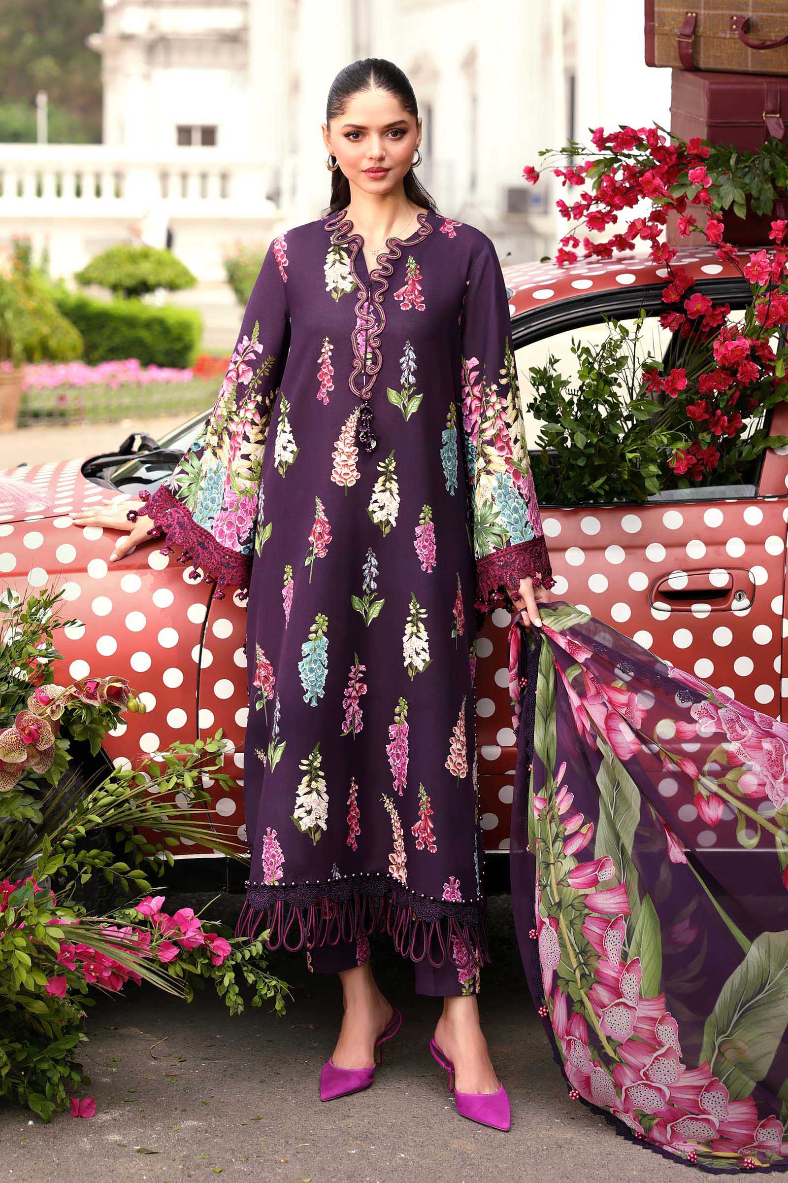 Maria B | M Prints 26 | MPT-3005-A - by Libasekhas UK - Registered Vendor of : Maria B - 100% Original Designer Dress